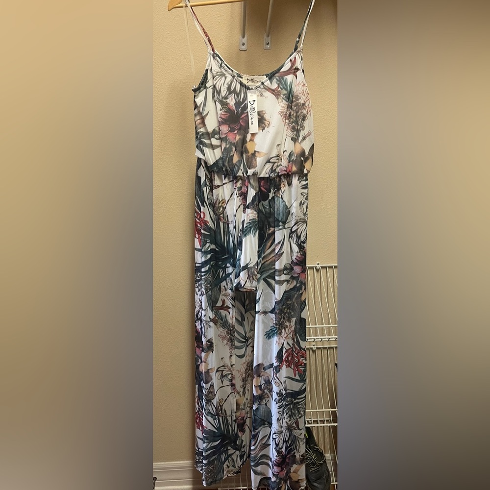 Dollhouse flowy dress coverup or loungewear with built in shorts